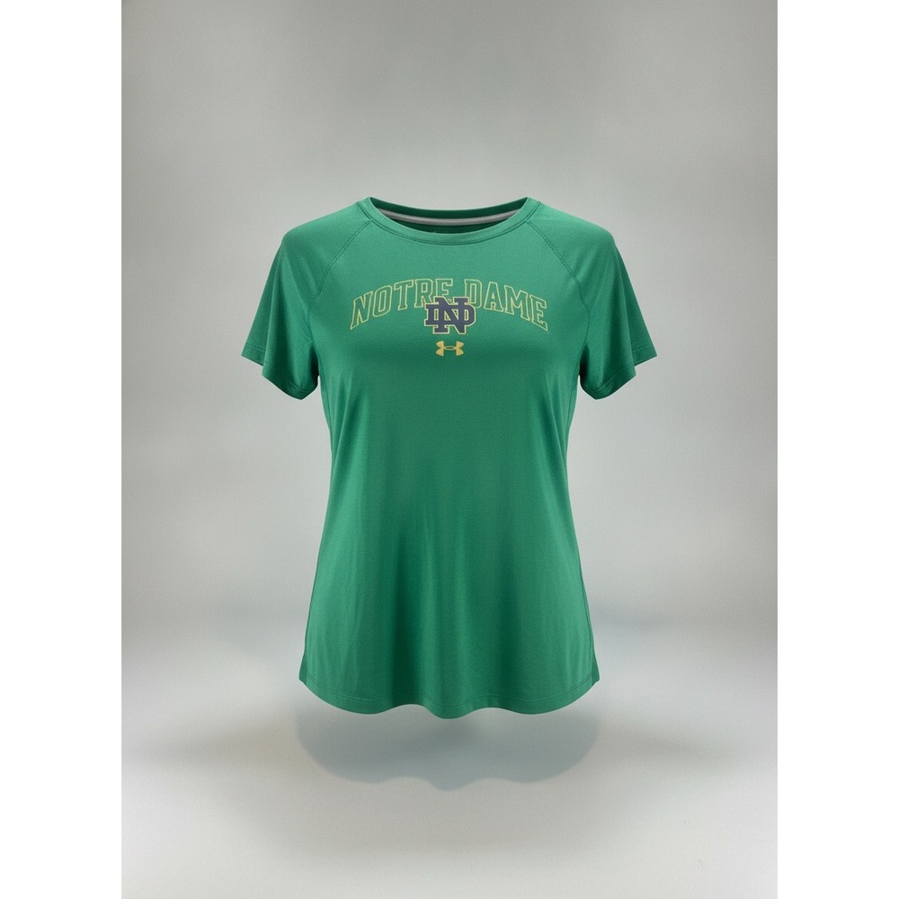 Under Armour Notre Dame Fighting Irish Women Green Performance T-Shirt S